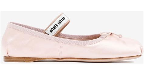 miu miu ballerinas 39.5|Miu Miu Satin ballerinas .